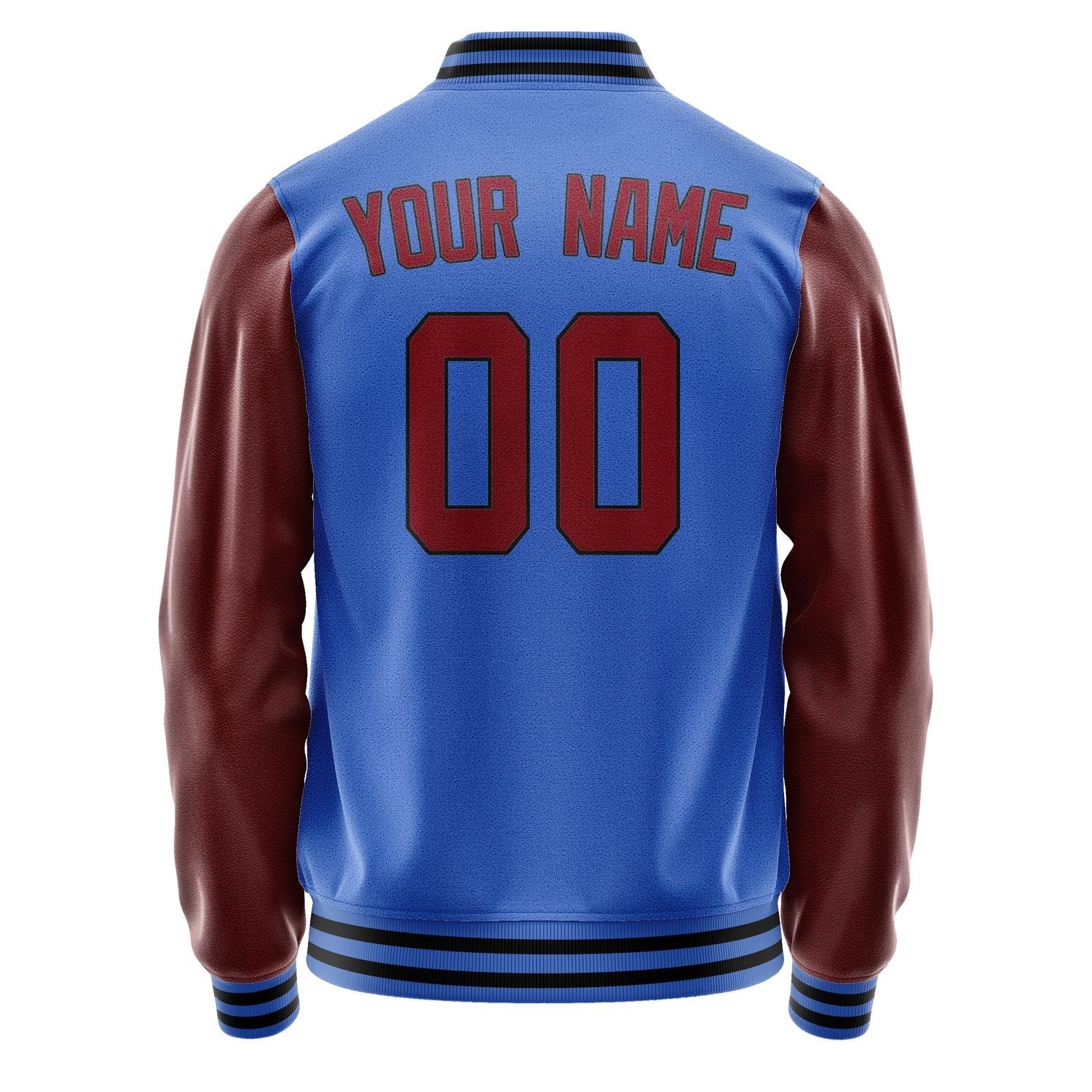 Custom Sky Blue Crimson Red Jacket JA0909150917B31715