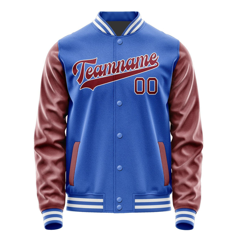 Custom Sky Blue Crimson Red Jacket JA0909150918B31815