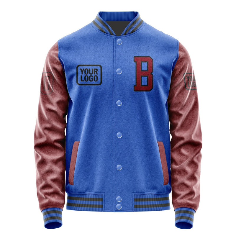 Custom Sky Blue Crimson Red Jacket JA090915092017151517