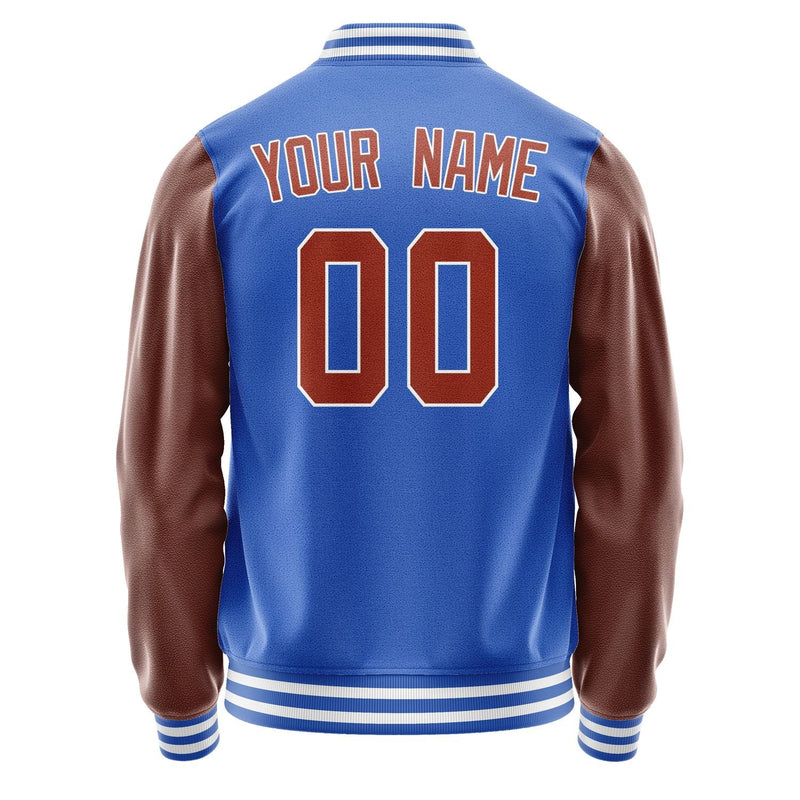 Custom Sky Blue Coral Red Jacket JA0909160918B31816
