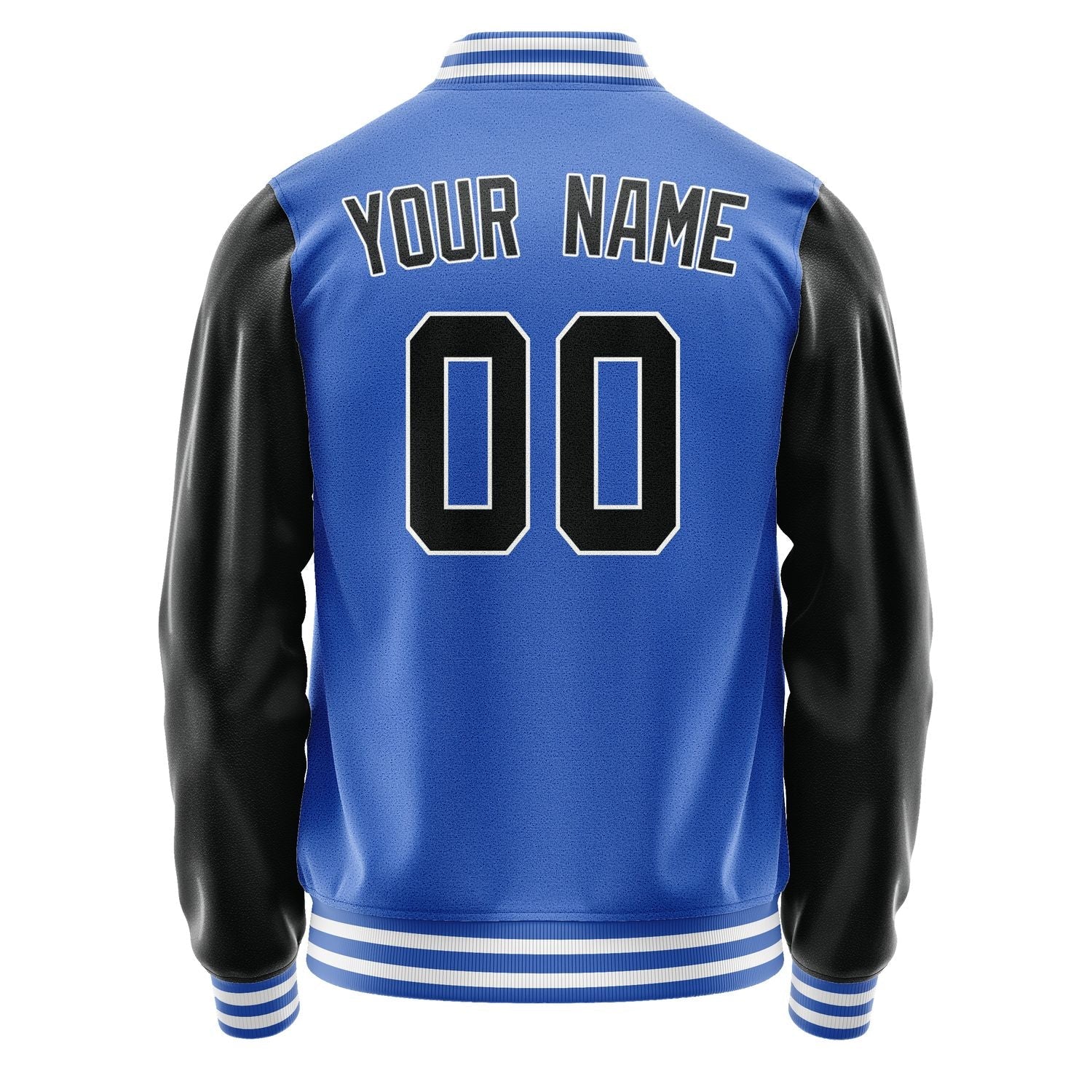 Custom Sky Blue Black Jacket JA0909170918B31817