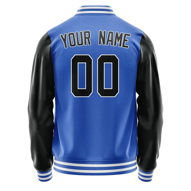 Custom Sky Blue Black Jacket JA0909170918B31817