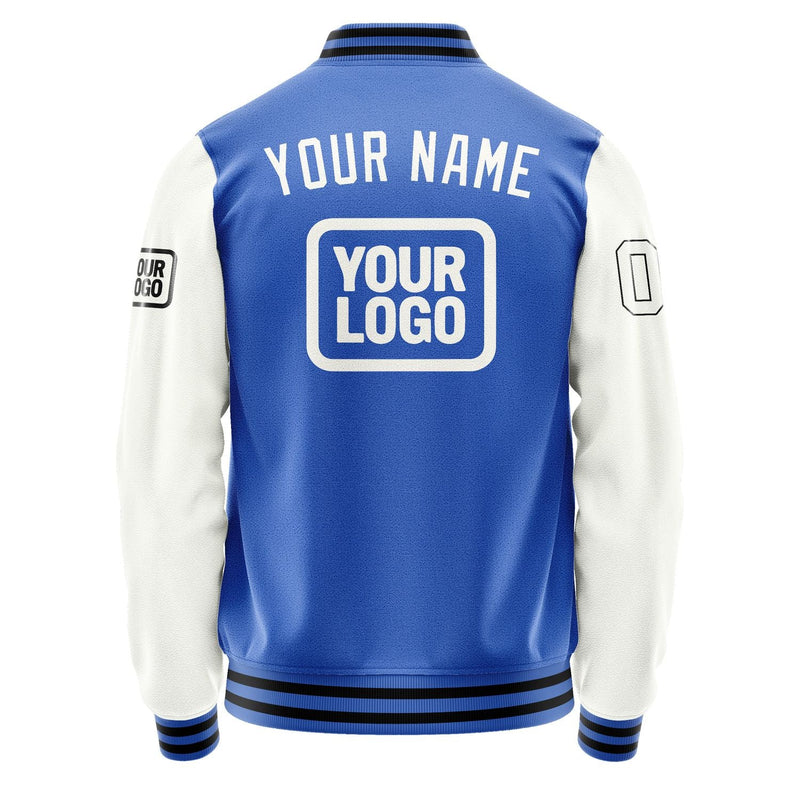 Custom Sky Blue White Jacket JA090918091717181817