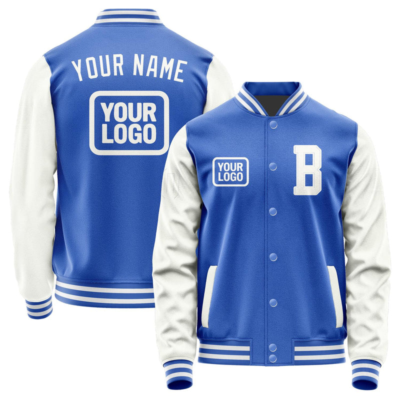 Custom Sky Blue White Jacket JA090918091818181818