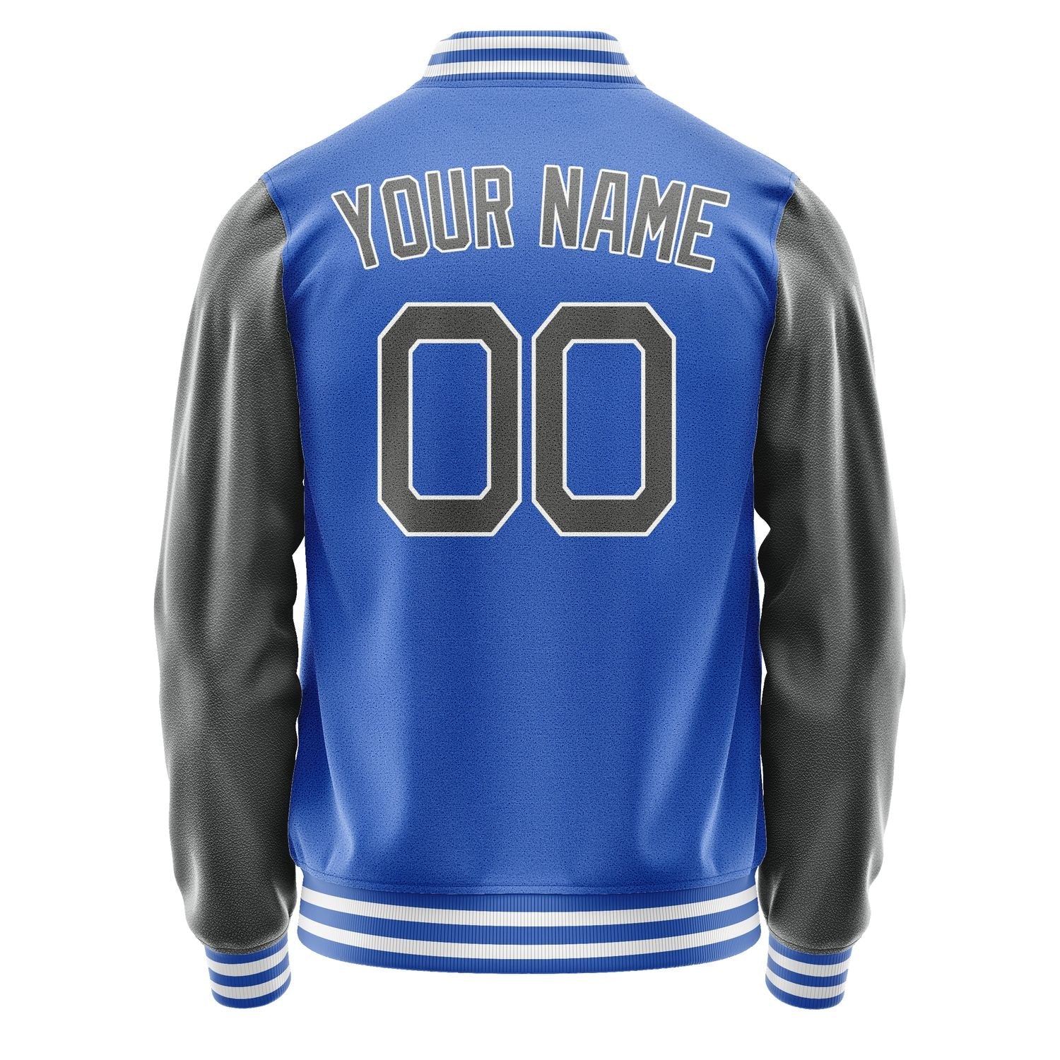 Custom Sky Blue Dark Grey Jacket JA0909200917B21720
