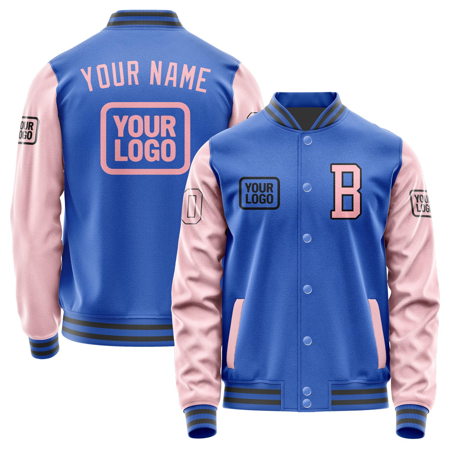 Custom Sky Blue Light Pink Jacket JA090921092017212117