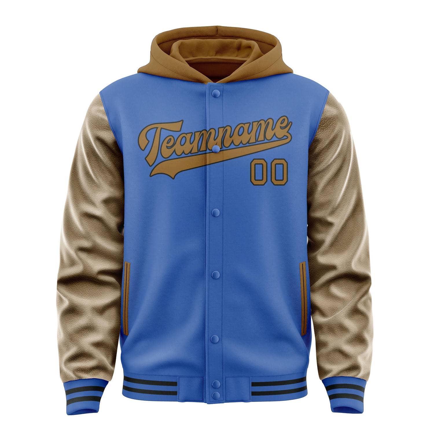 Custom Sky Blue Khaki Jacket