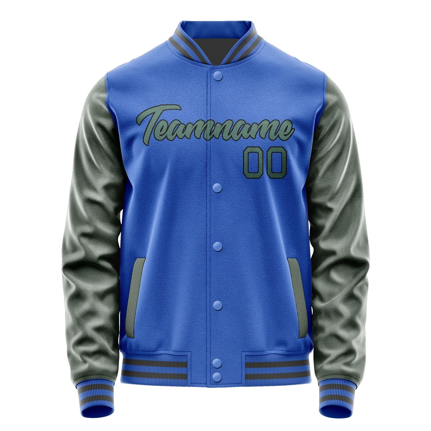 Custom Sky Blue Blue Green Jacket JA0909270918B21827