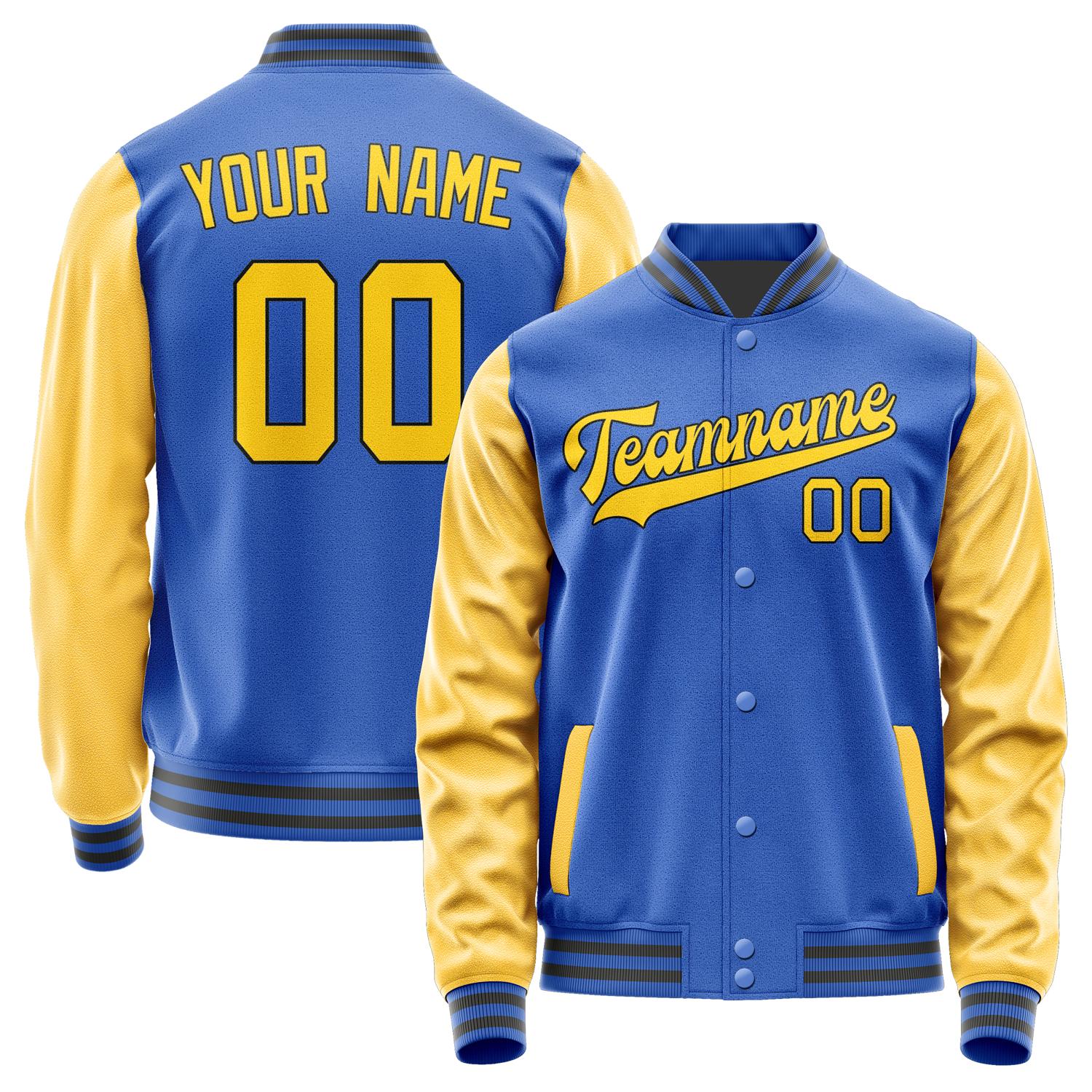 Custom Sky Blue Gold Jacket JA0909300920B31730
