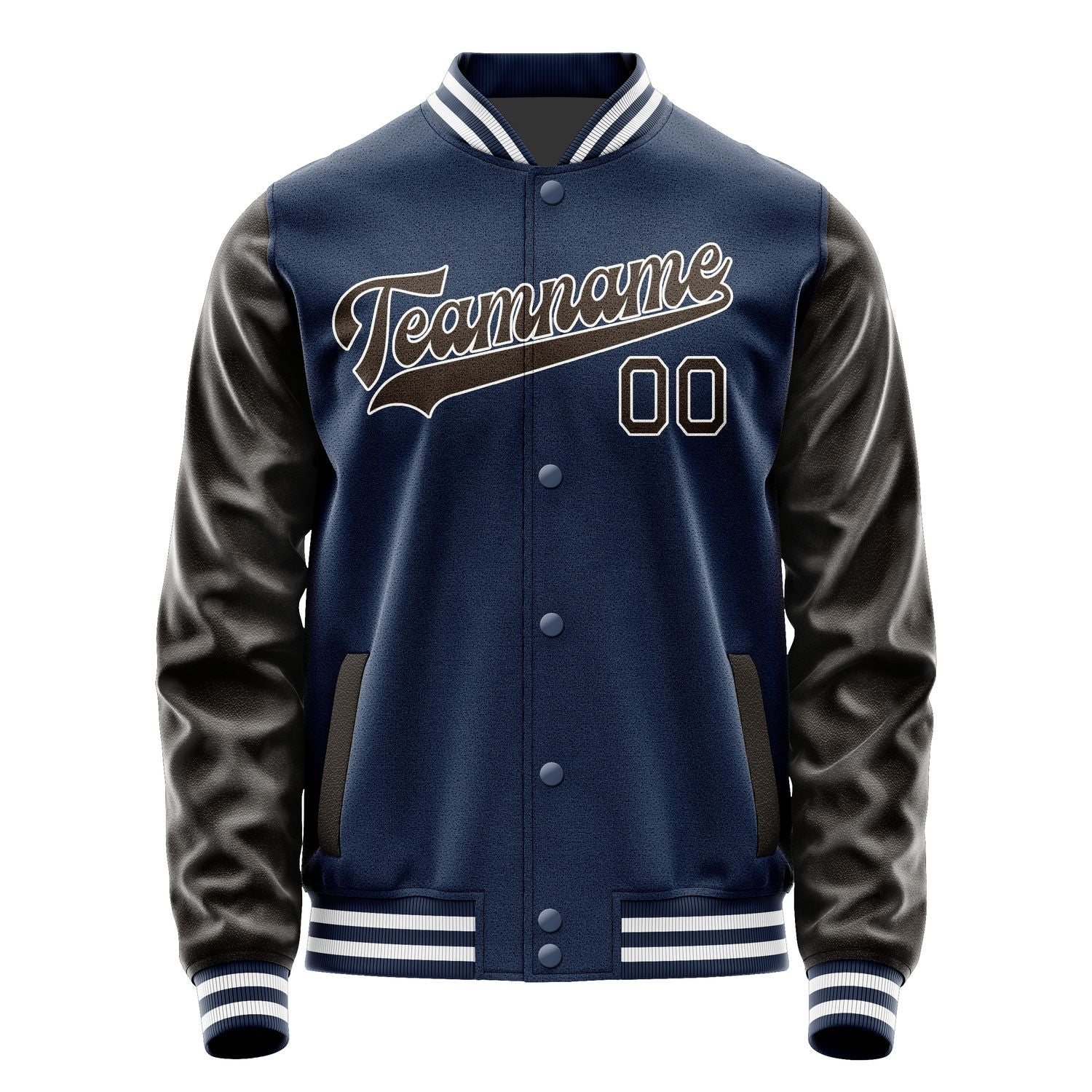 Custom Blue Brown Jacket JA1010011018B31801