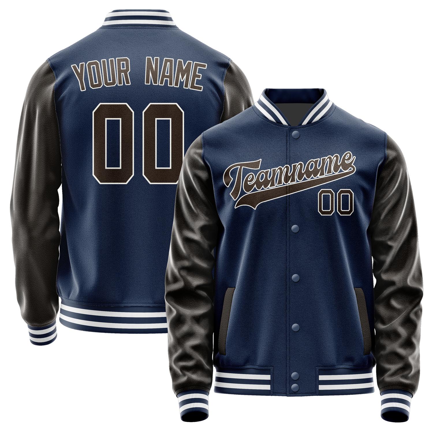 Custom Blue Brown Jacket JA1010011018B31801