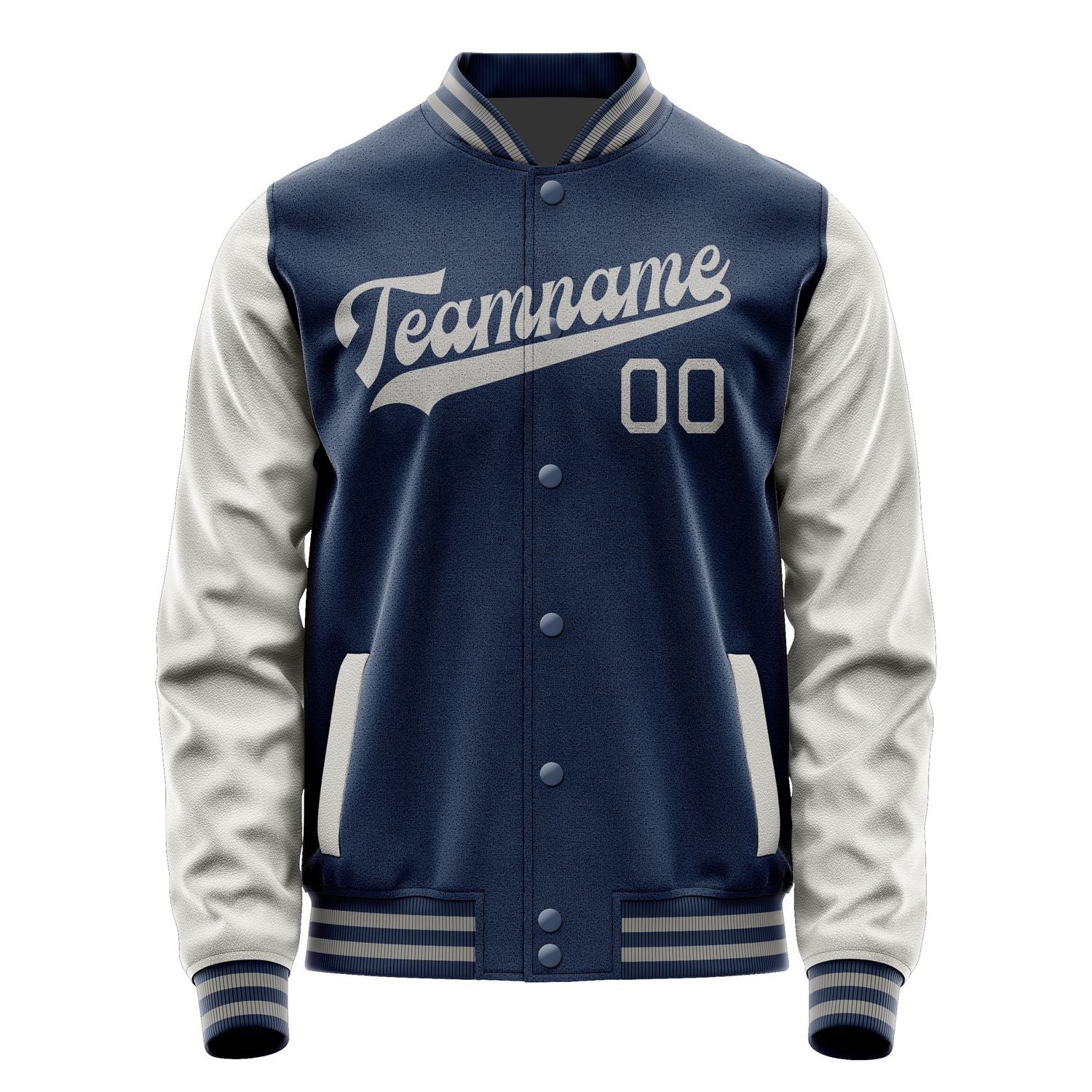 Custom Blue Gray Jacket JA1010041004B30404