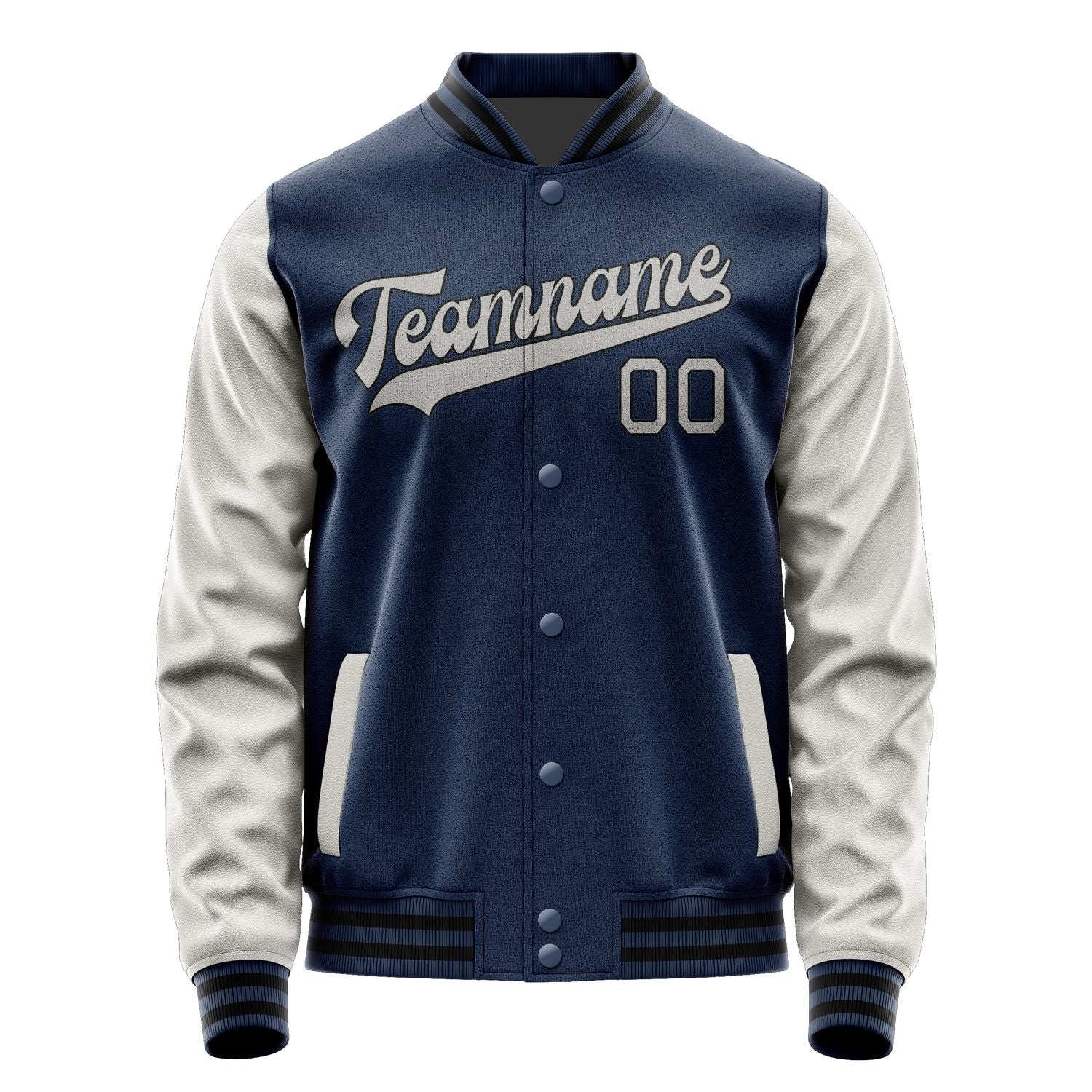 Custom Blue Gray Jacket JA1010041017B31704