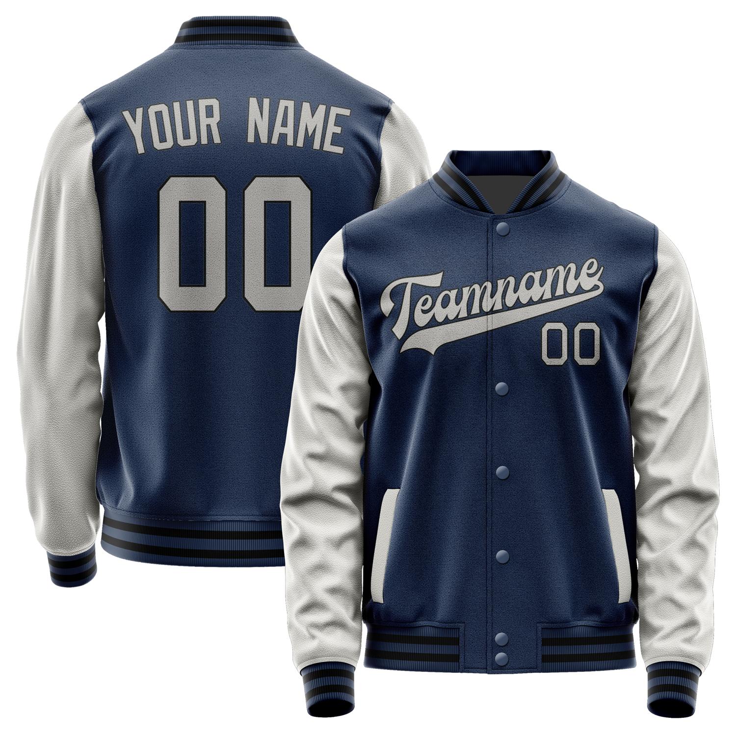 Custom Blue Gray Jacket JA1010041017B31704