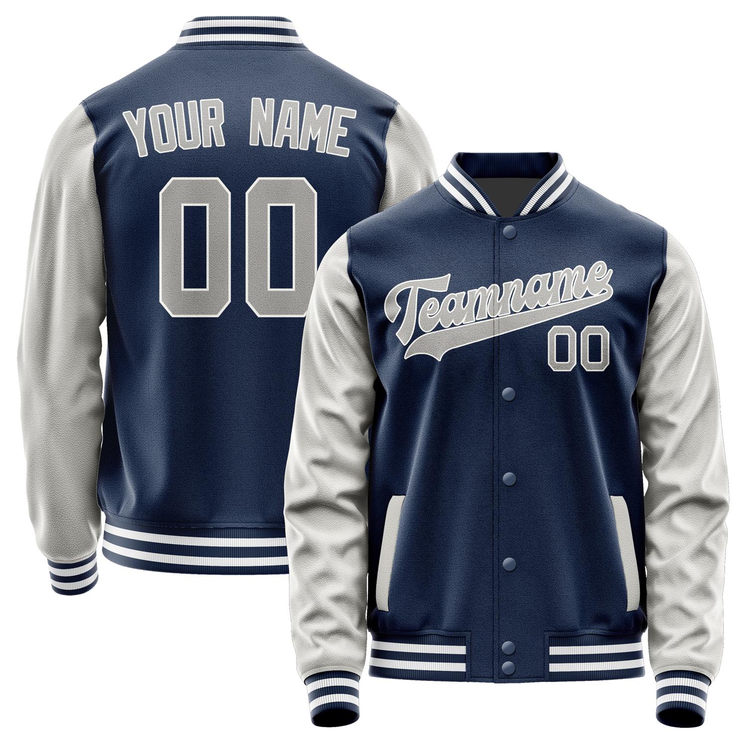 Custom Blue Gray Jacket JA1010041018B31804