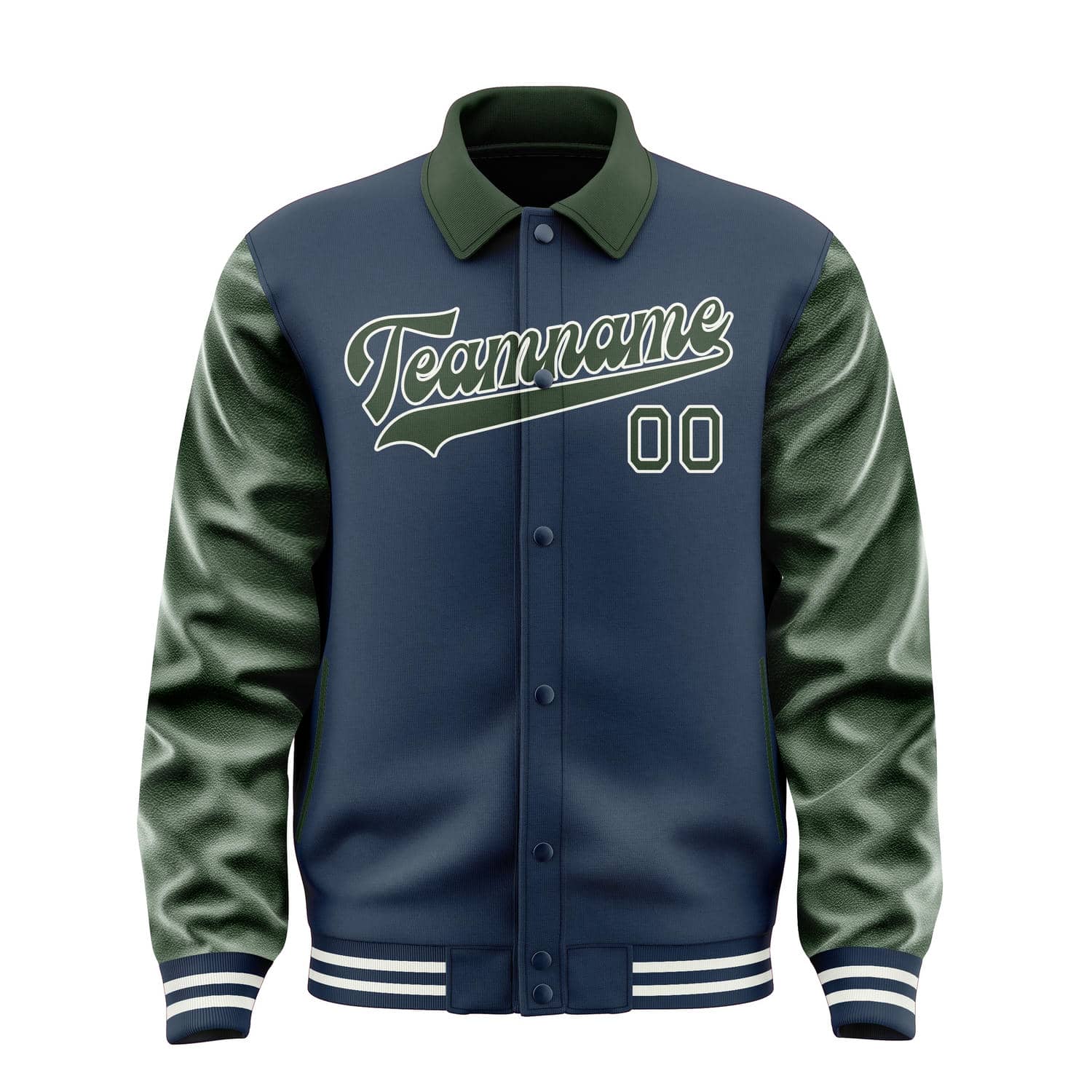Custom Blue Dark Green Jacket