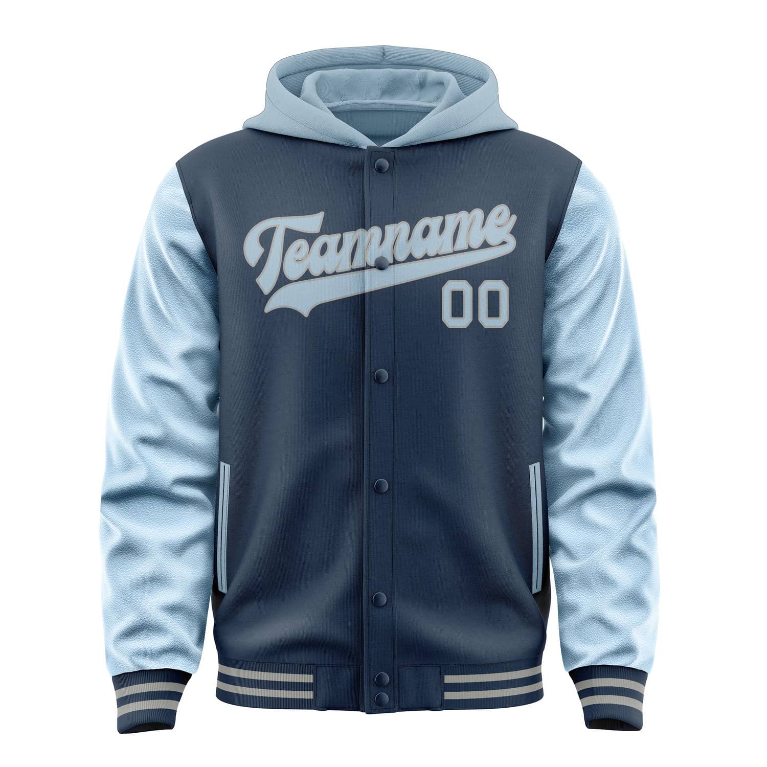 Custom Blue Light Blue Jacket