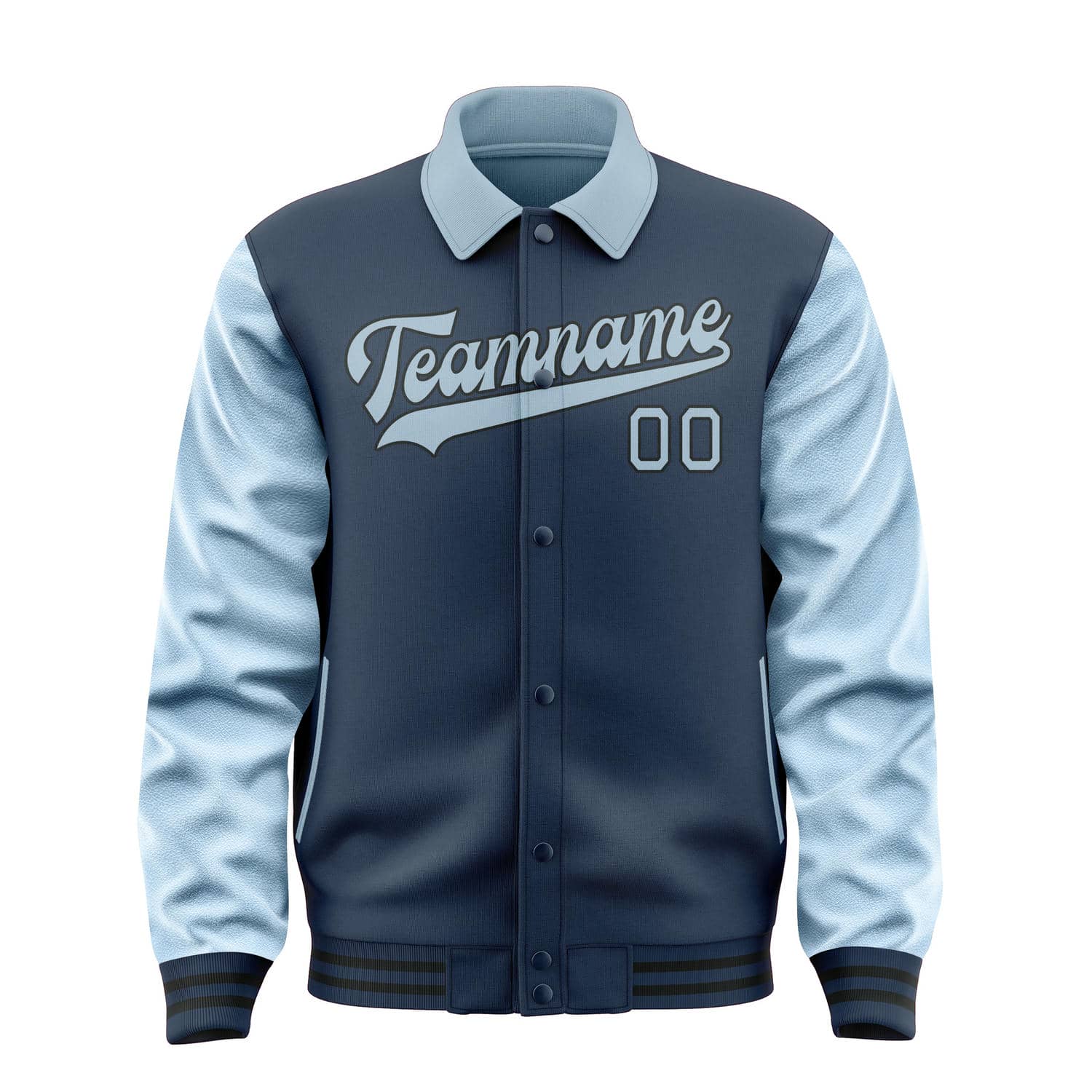 Custom Blue Light Blue Jacket