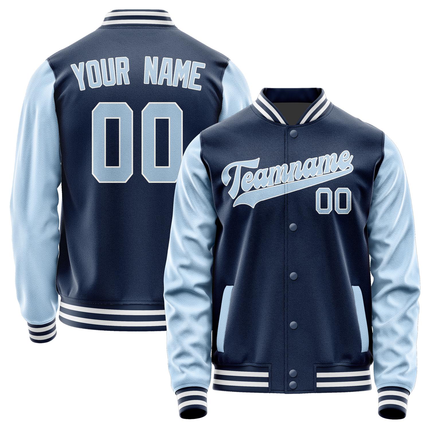 Custom Blue Light Blue Jacket JA1010081018B31808