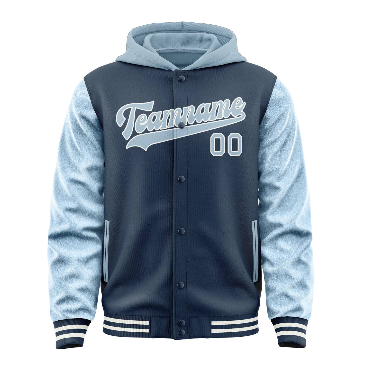 Custom Blue Light Blue Jacket