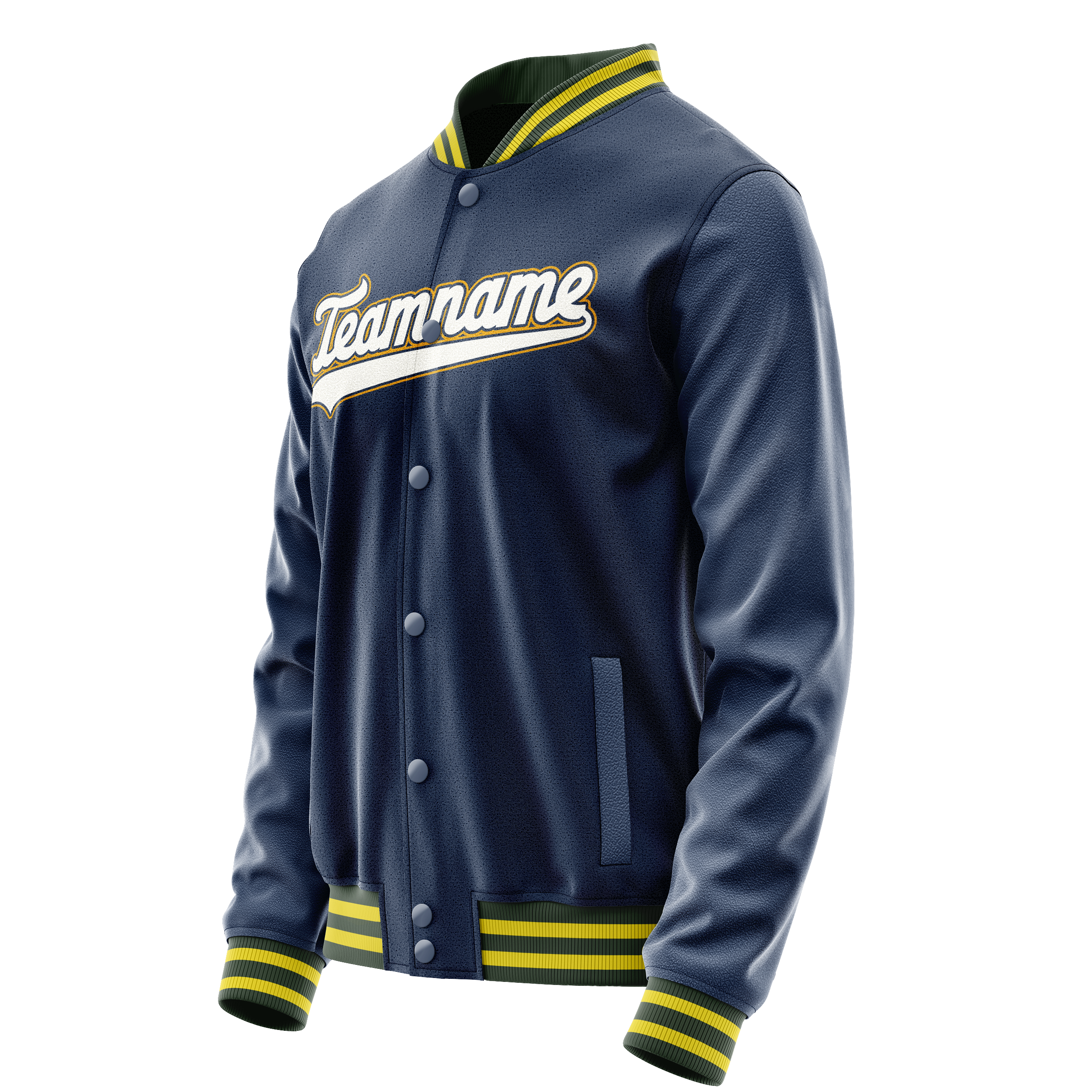 Custom Royal White Solid Color Varsity Letterman Jacket JA02240617XF548