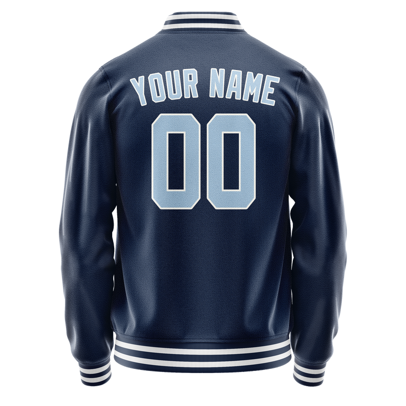 Custom Royal Light-Blue Solid Color Varsity Letterman Jacket JA02240617XF552