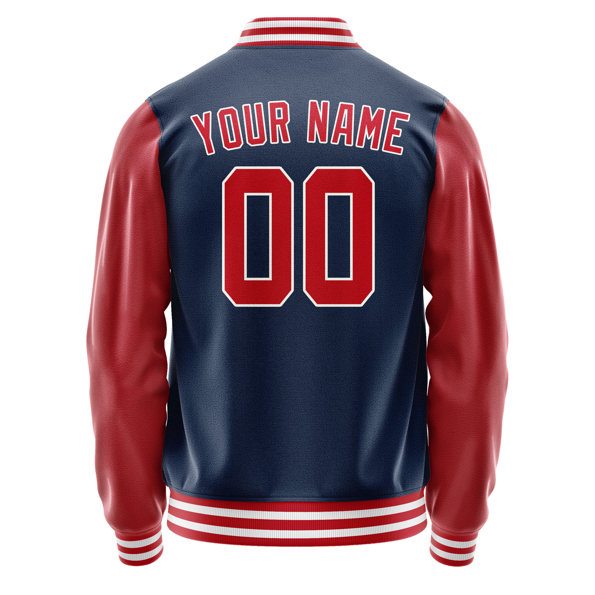 Custom Royal Texas-Orange Solid Color Varsity Letterman Jacket JA02240617XF541