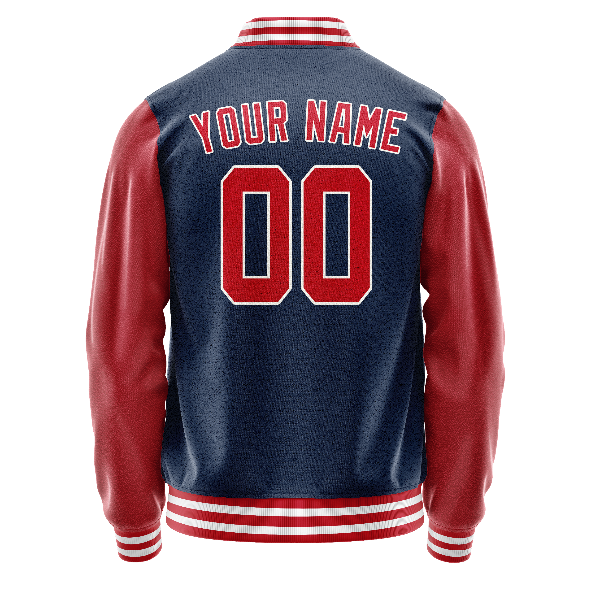 Custom Royal Texas-Orange Solid Color Varsity Letterman Jacket JA02240617XF541