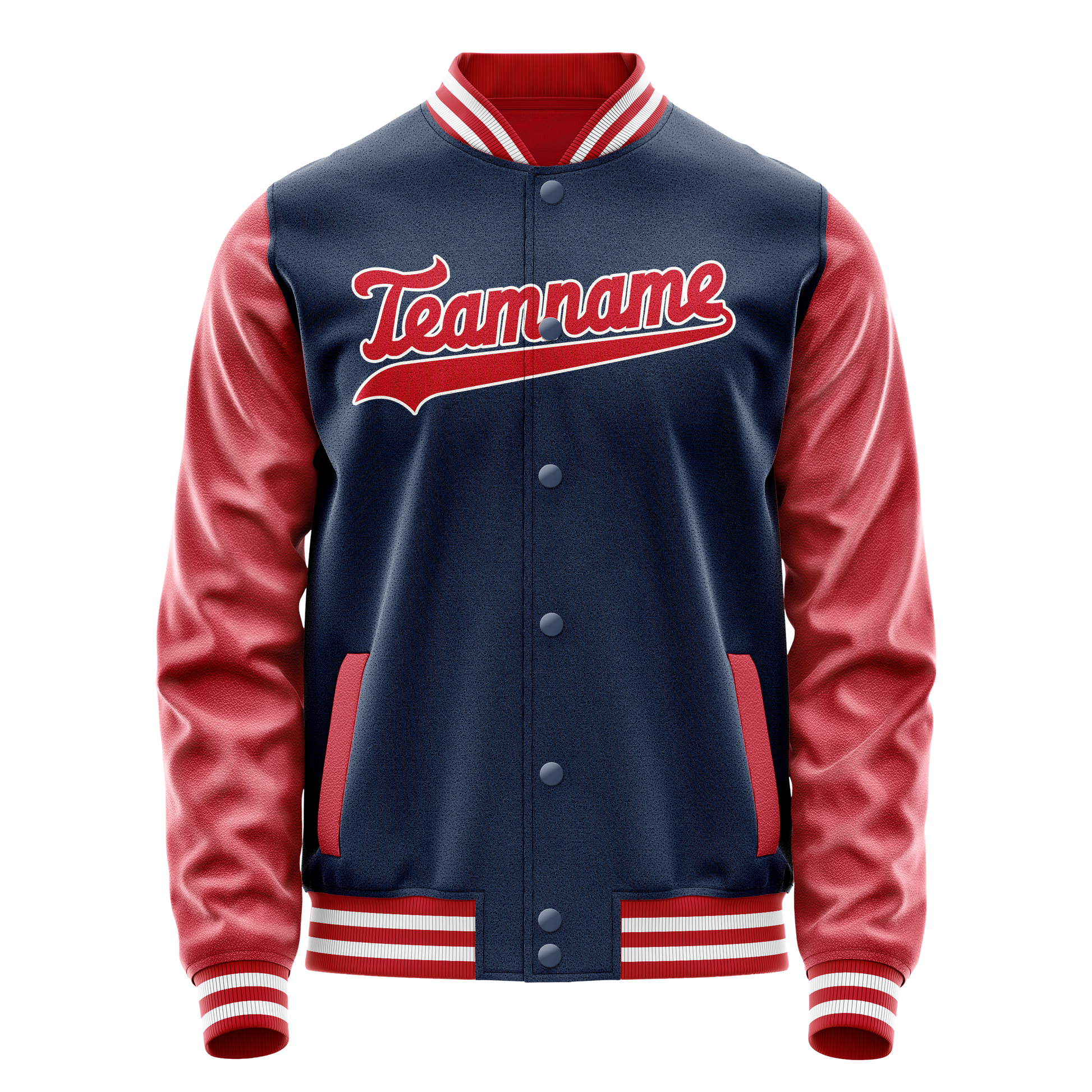 Custom Royal Texas-Orange Solid Color Varsity Letterman Jacket JA02240617XF541