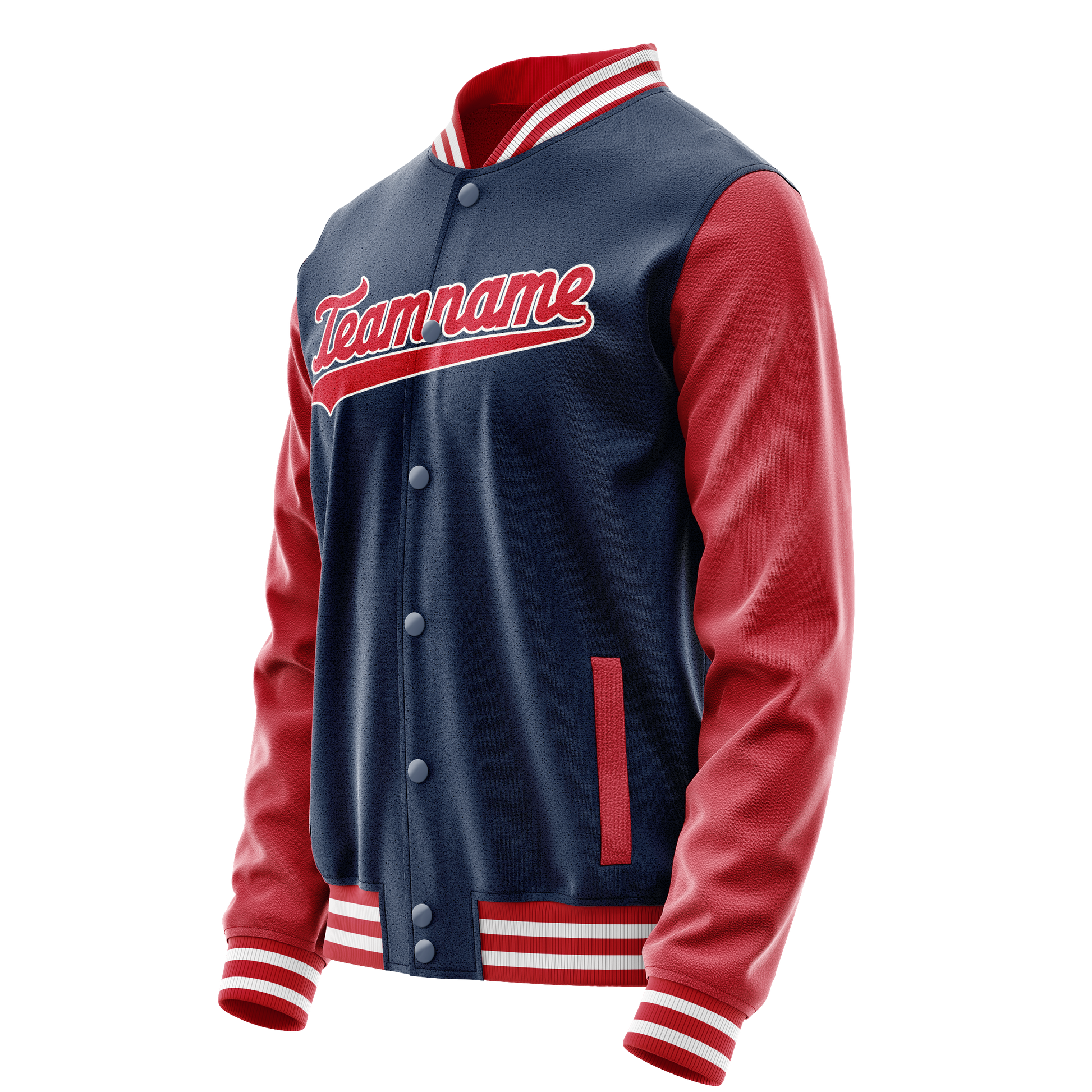 Custom Royal Texas-Orange Solid Color Varsity Letterman Jacket JA02240617XF541