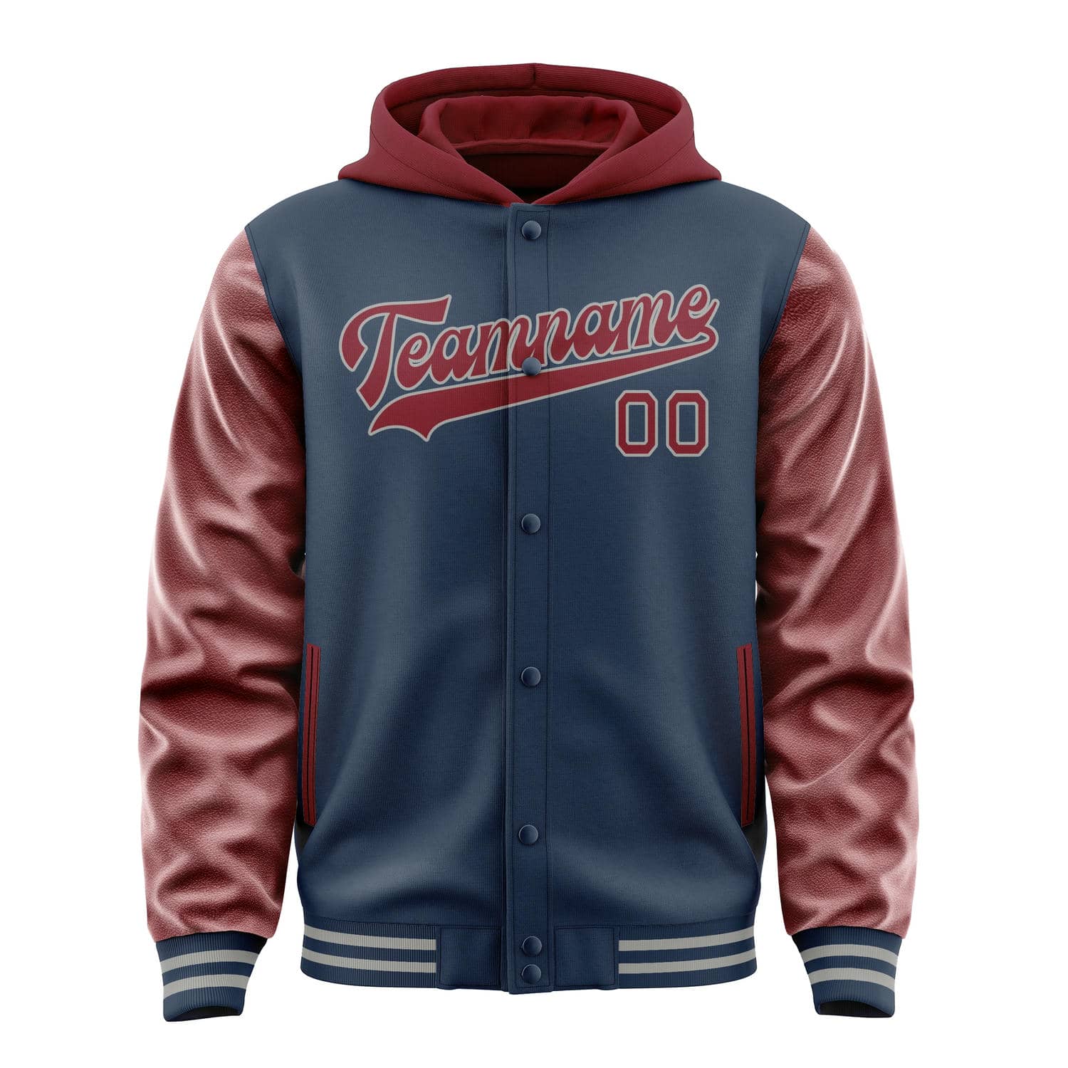 Custom Blue Crimson Red Jacket