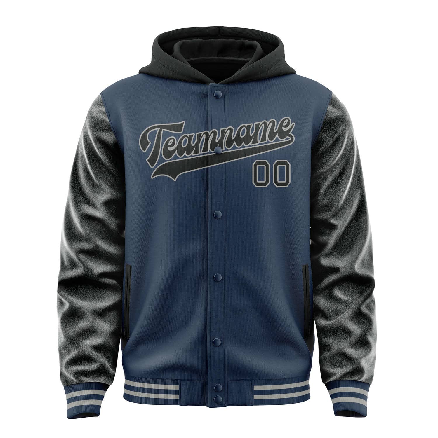 Custom Blue Black Jacket