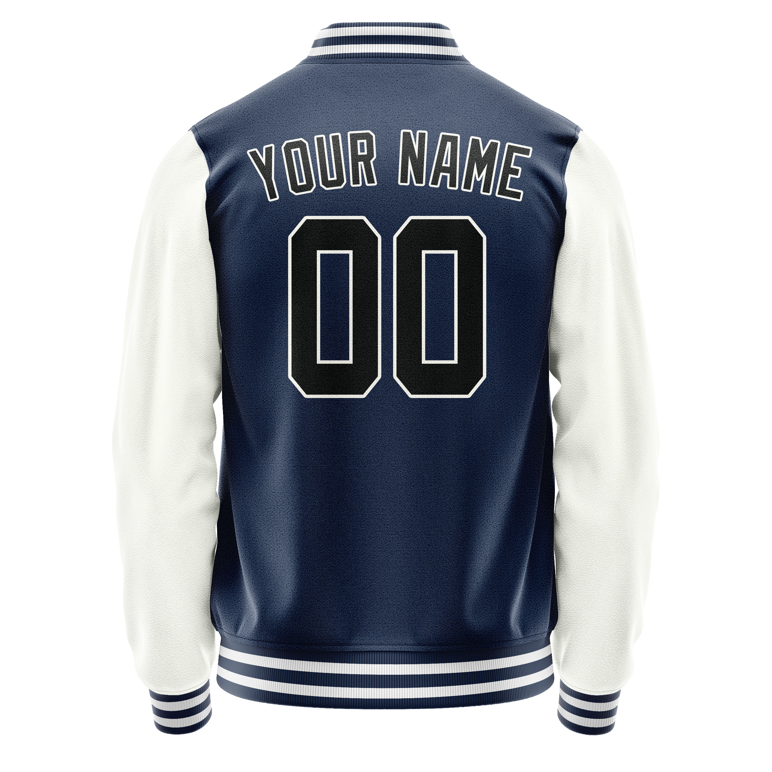 Custom Royal White Solid Color Varsity Letterman Jacket JA02240617XF542