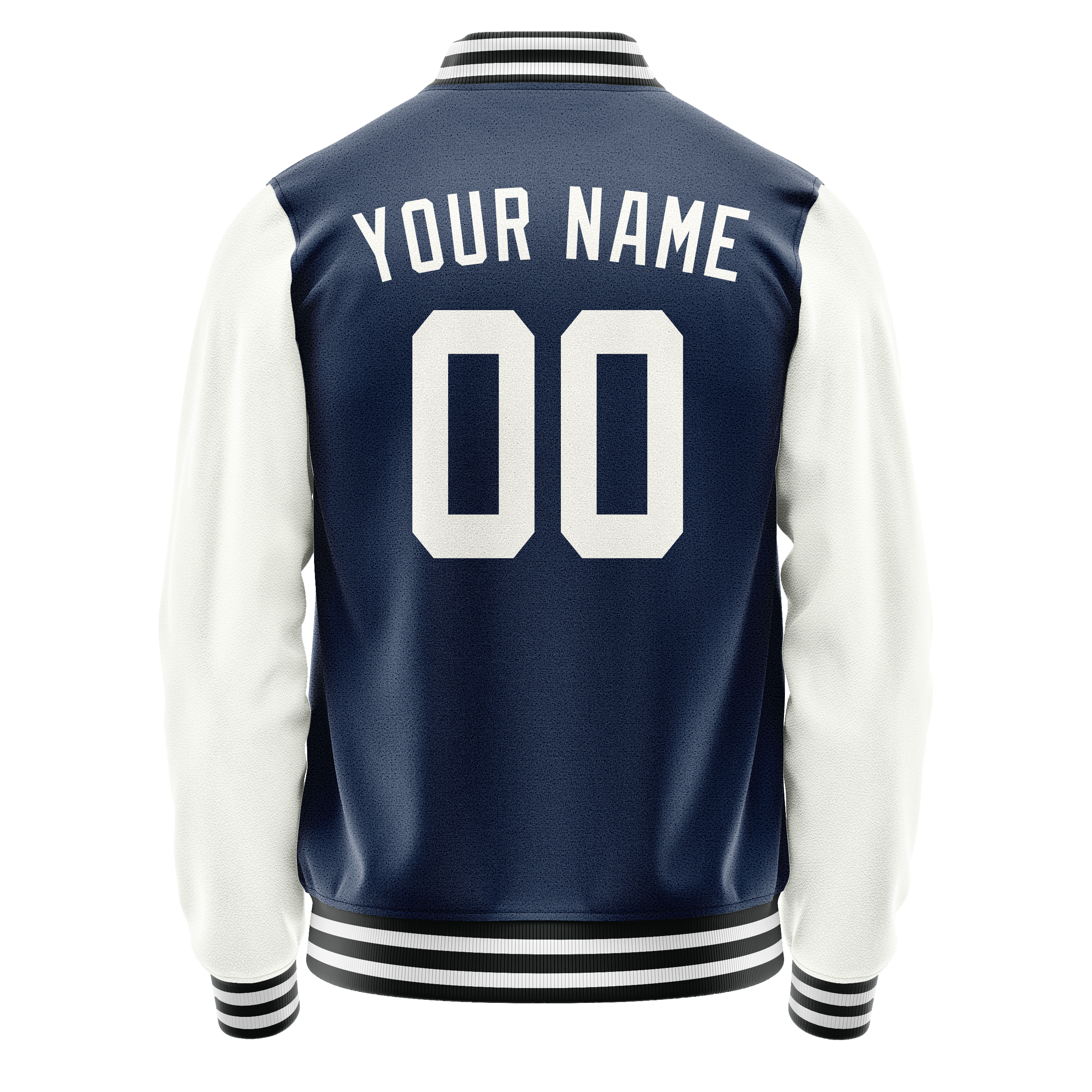 Custom Royal White Solid Color Varsity Letterman Jacket JA02240617XF566