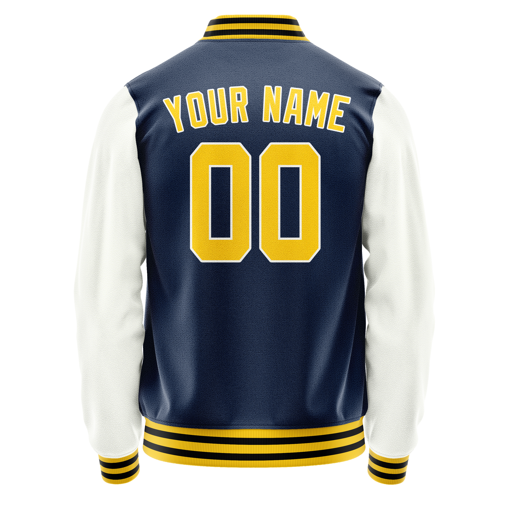 Custom Royal White Solid Color Varsity Letterman Jacket JA02240617XF567