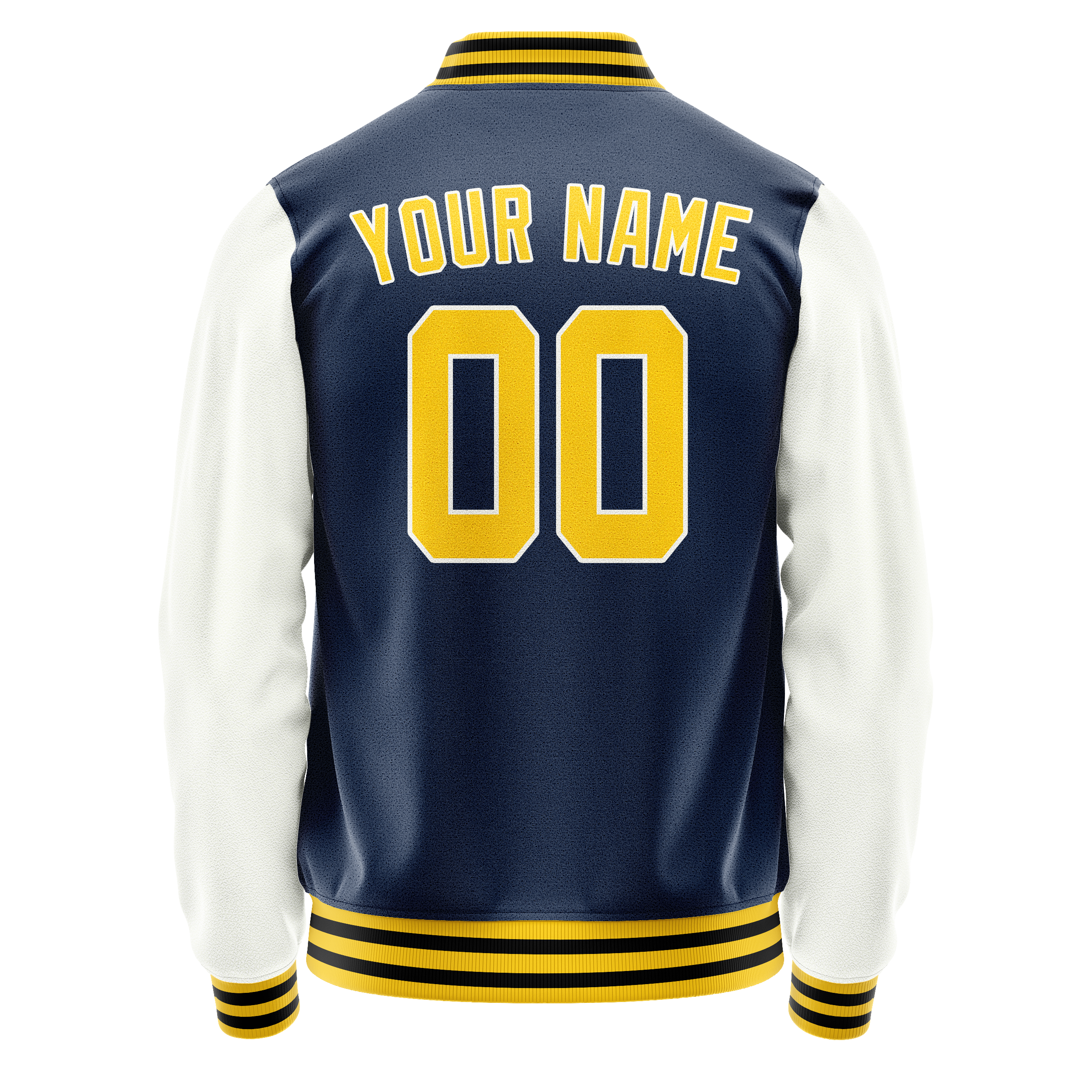 Custom Royal White Solid Color Varsity Letterman Jacket JA02240617XF567