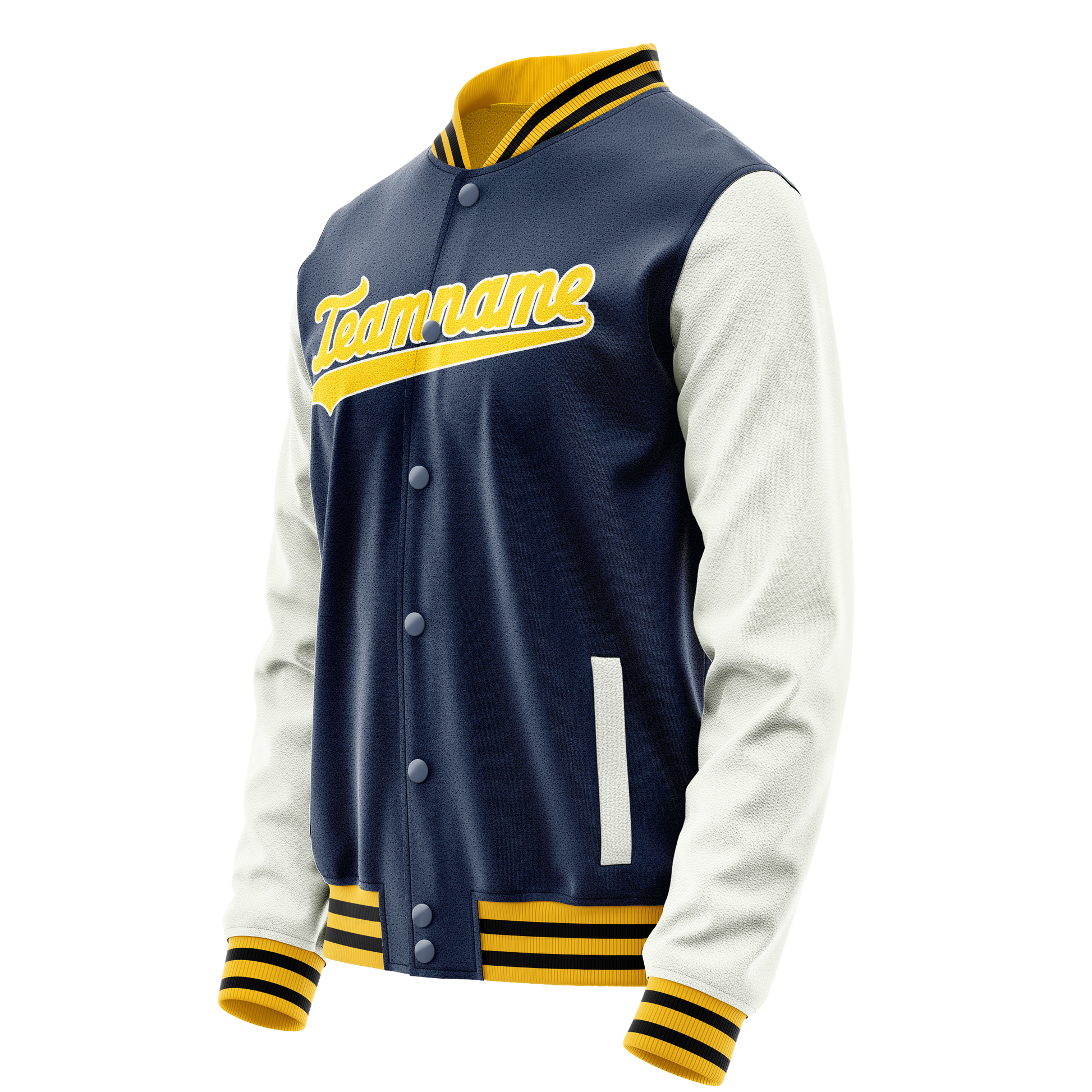 Custom Royal White Solid Color Varsity Letterman Jacket JA02240617XF567