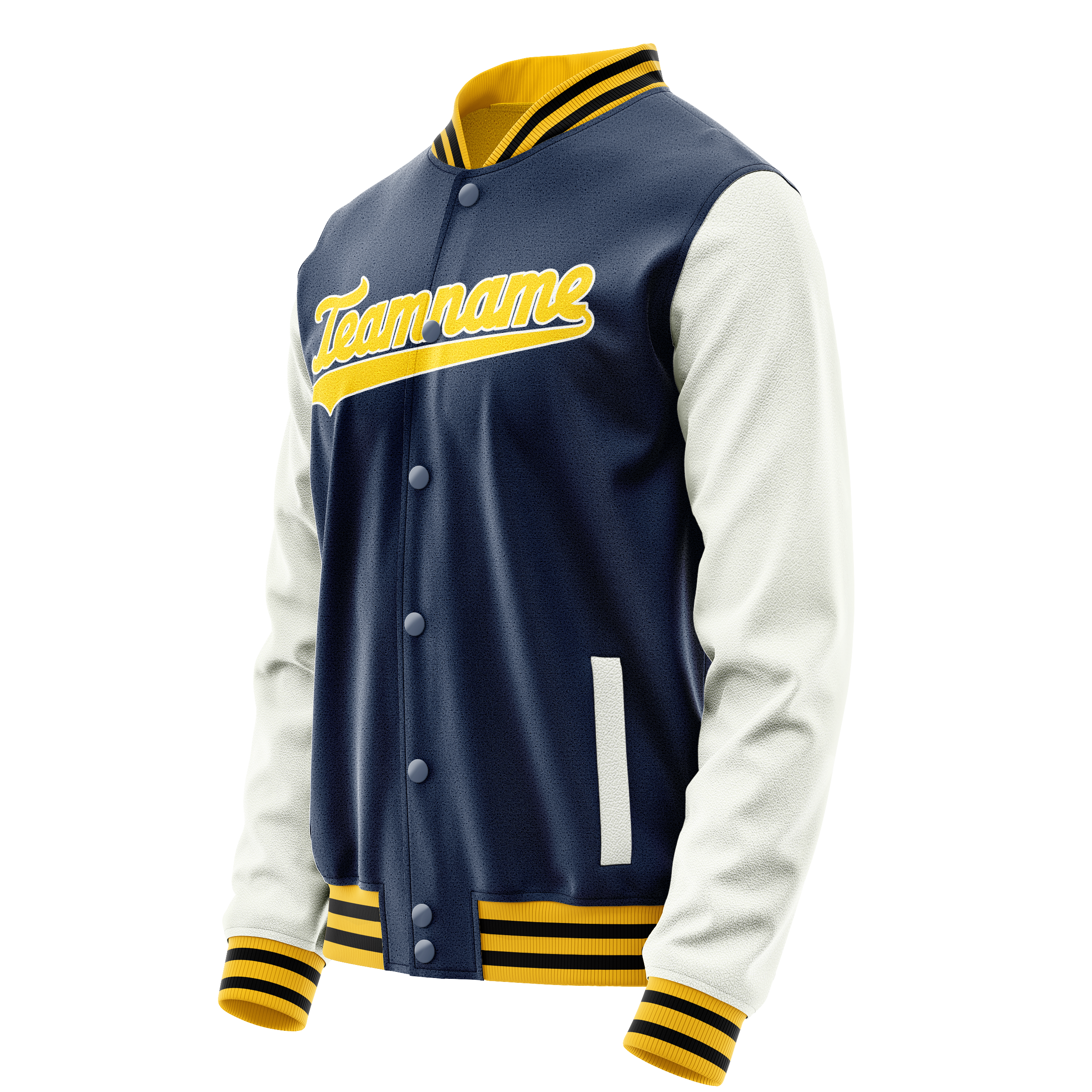 Custom Royal White Solid Color Varsity Letterman Jacket JA02240617XF567