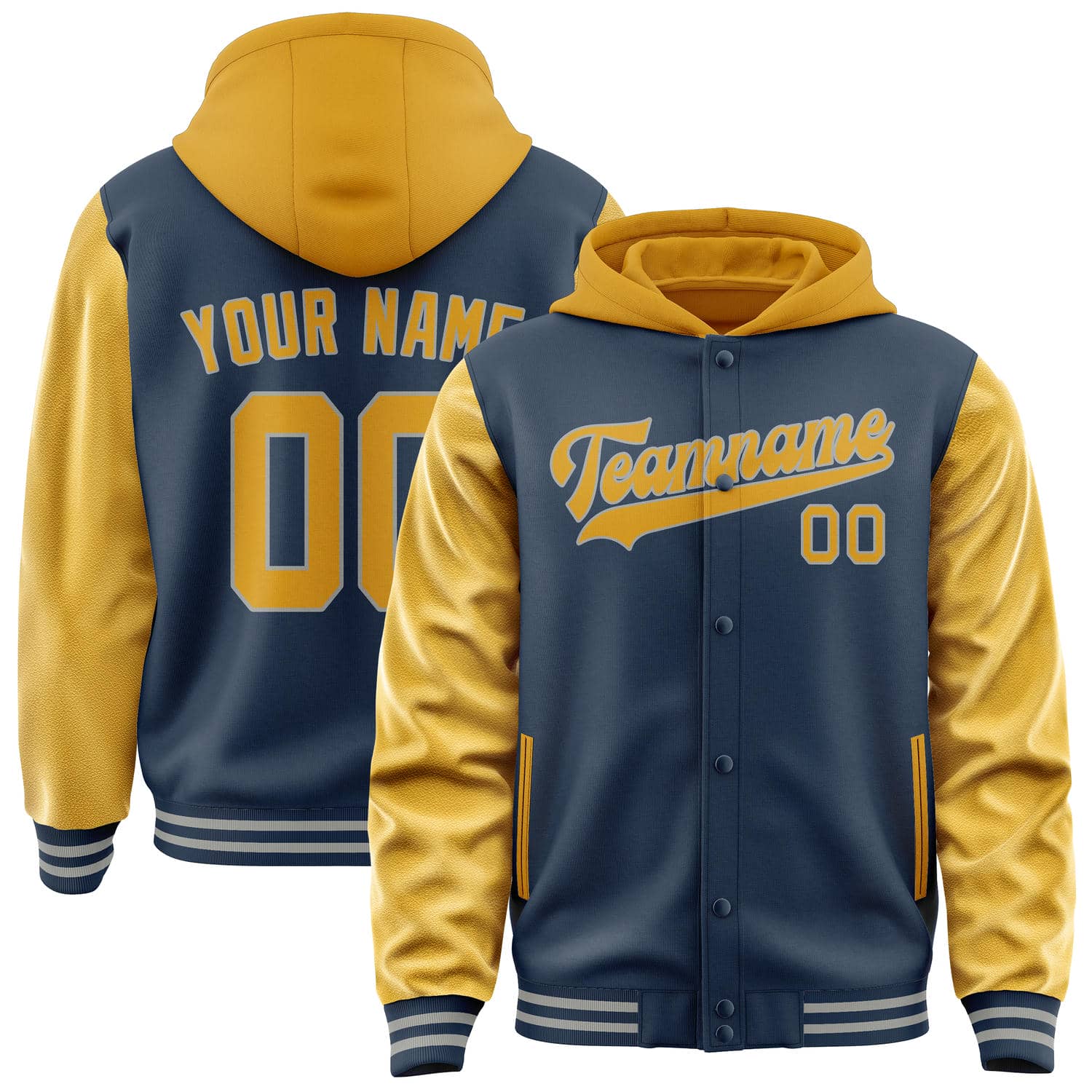 Custom Blue Yellow Jacket