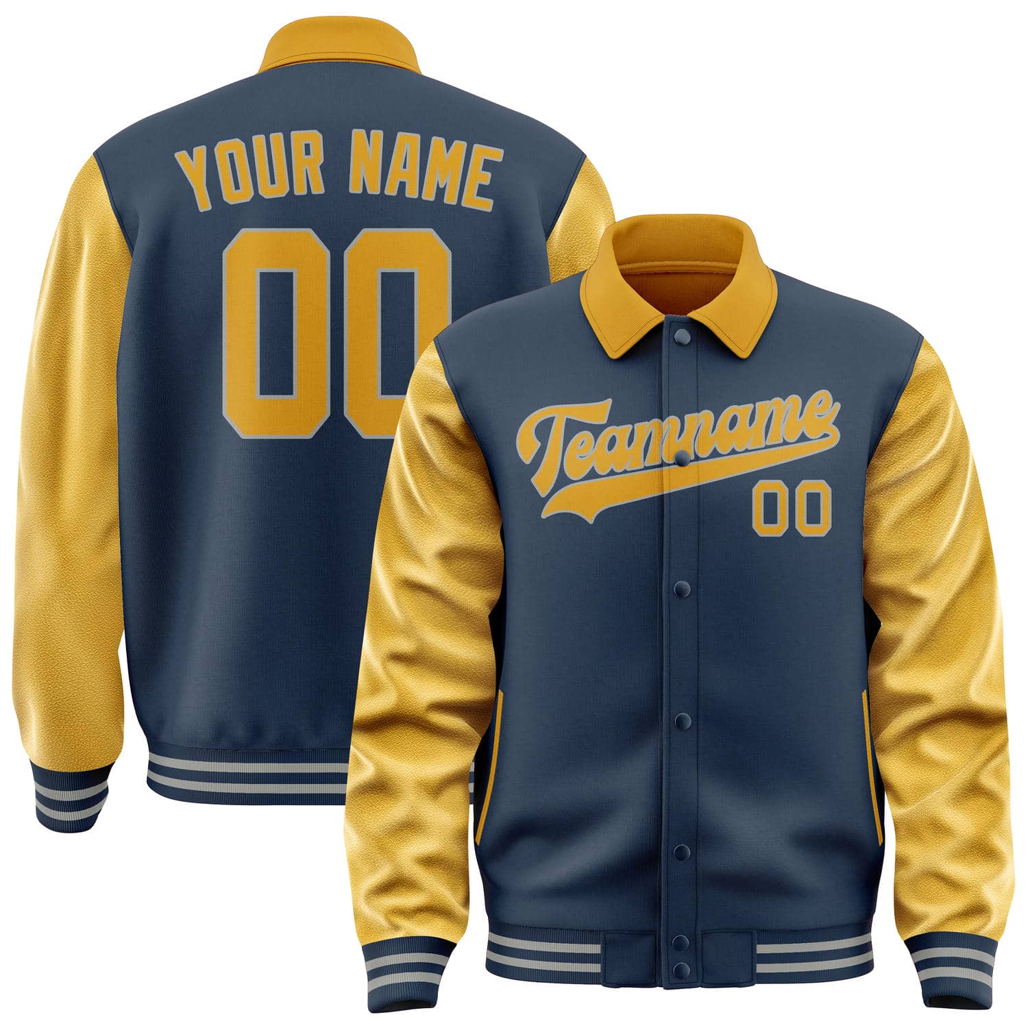 Custom Blue Yellow Jacket