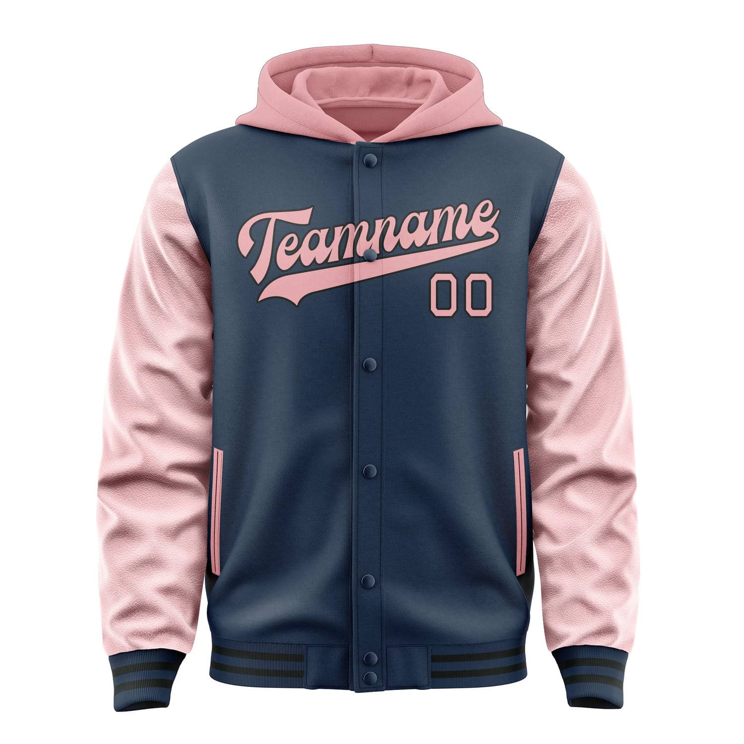 Custom Blue Light Pink Jacket