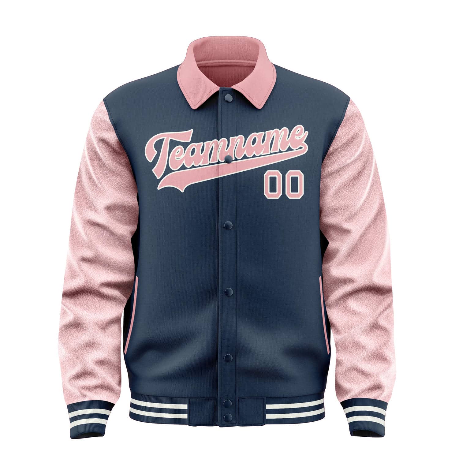 Custom Blue Light Pink Jacket