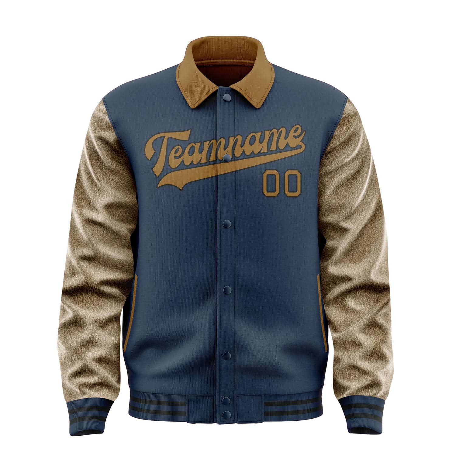 Custom Blue Khaki Jacket