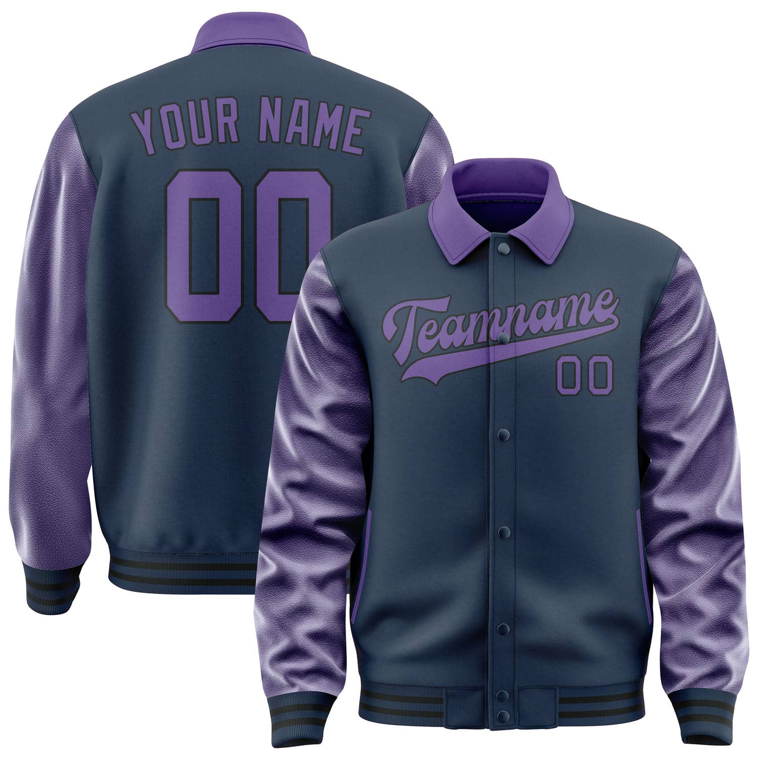 Custom Blue Light Purple Jacket