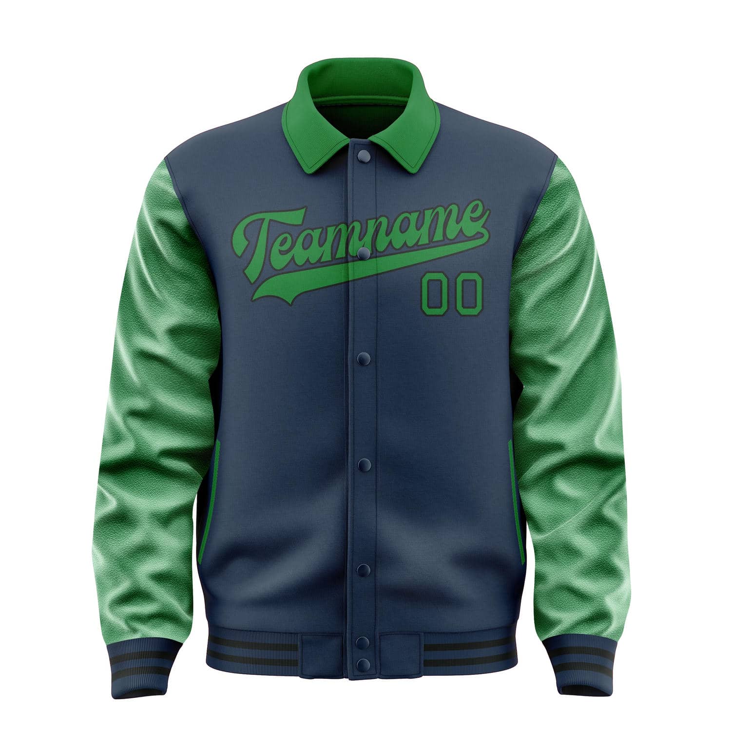 Custom Blue Emerald Green Jacket