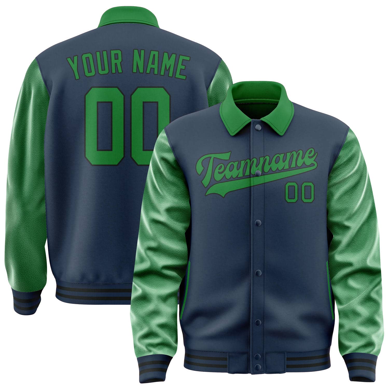 Custom Blue Emerald Green Jacket