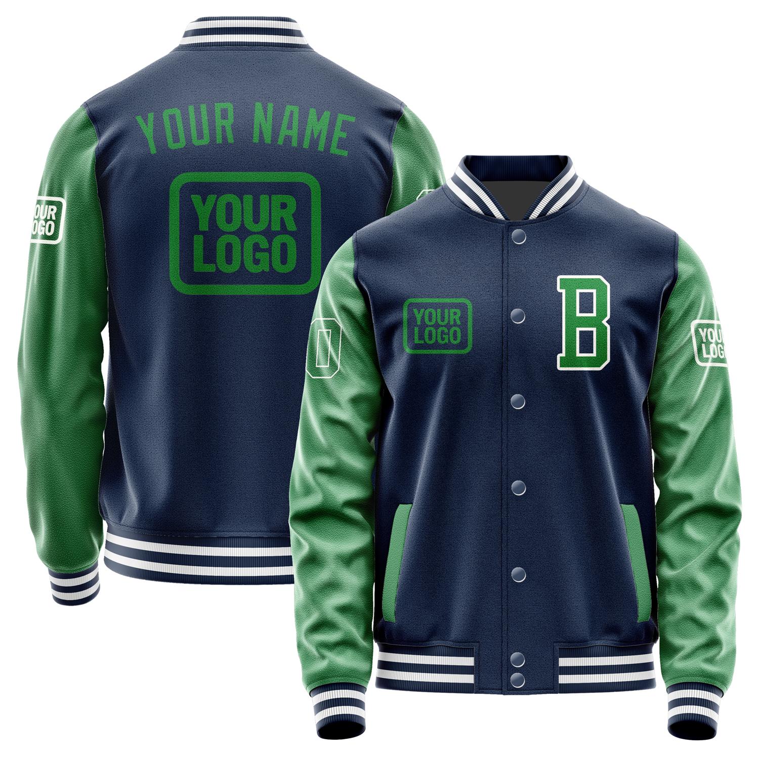 Custom Blue Emerald Green Jacket JA101024101818242418
