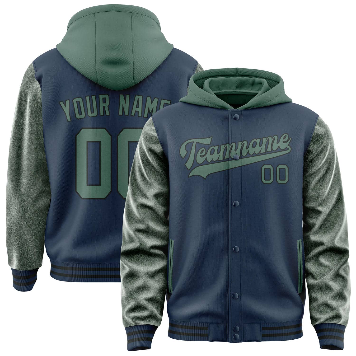 Custom Blue Blue Green Jacket