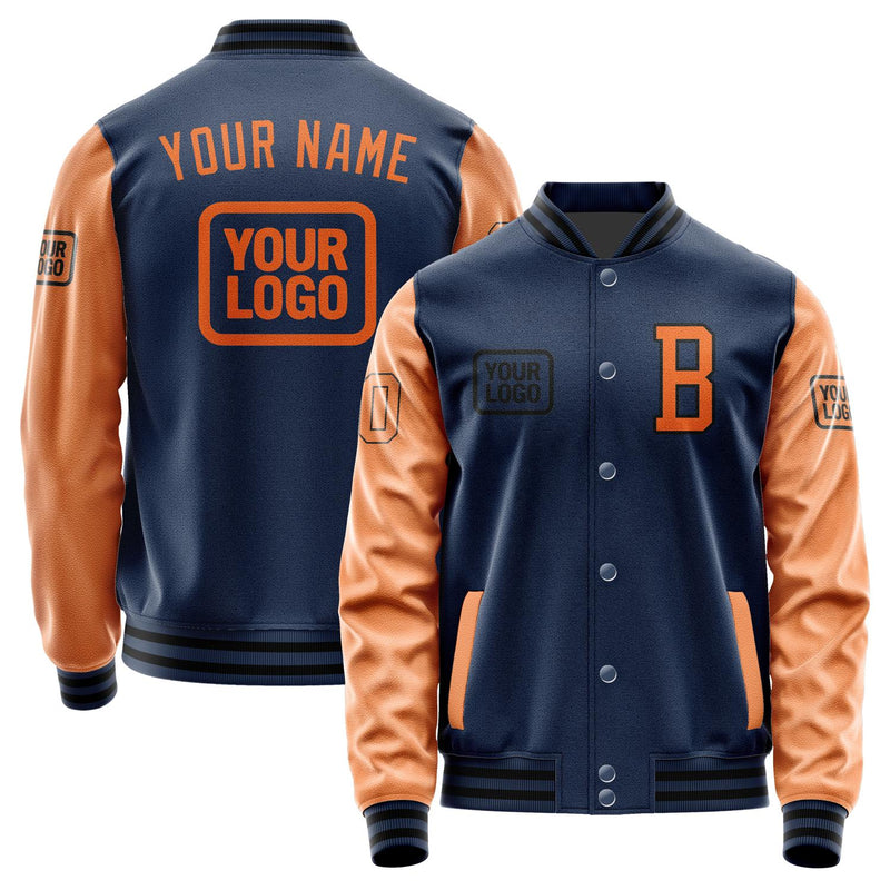 Custom Blue Orange Jacket JA101028101717282817
