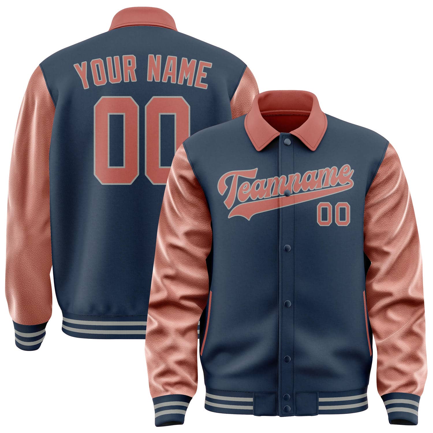 Custom Blue Copper Rose Jacket